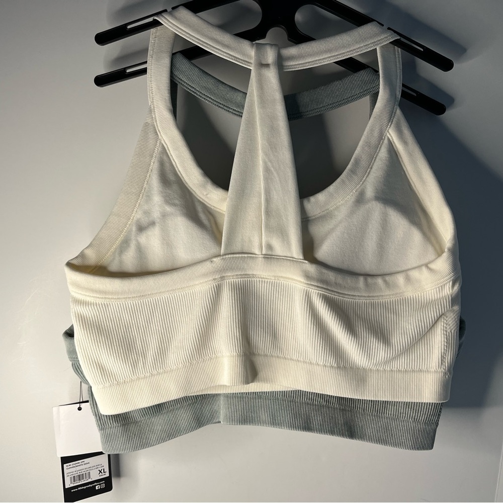 90 Degree Medium Impact Secure Fit & Feel Stretch Seamless Sports Bra 2pc set - Picture 2 of 11